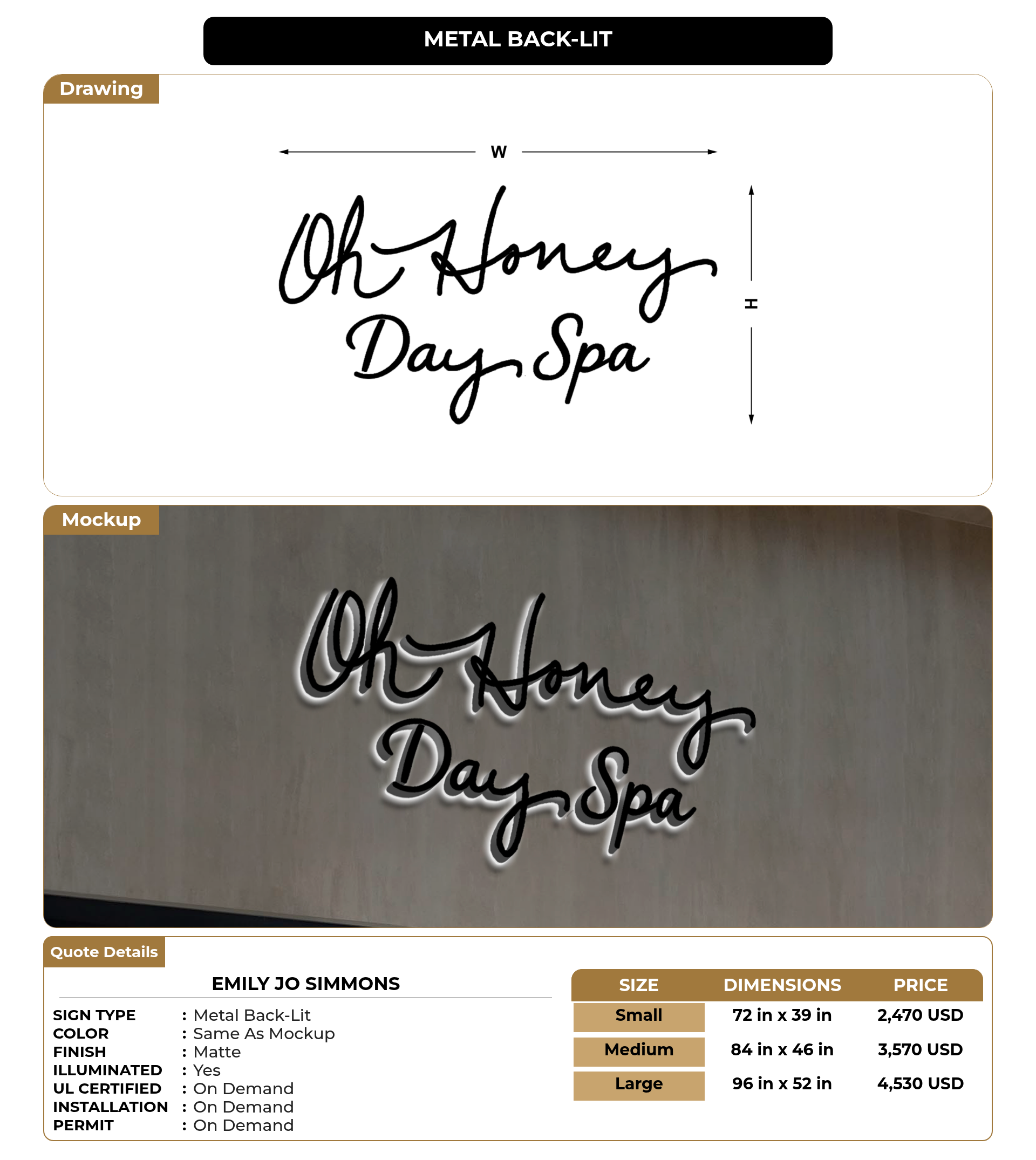 Emily Off Sign CUSTOM MOCKUP SIGN FOR Emily Jo SImmons – Signize