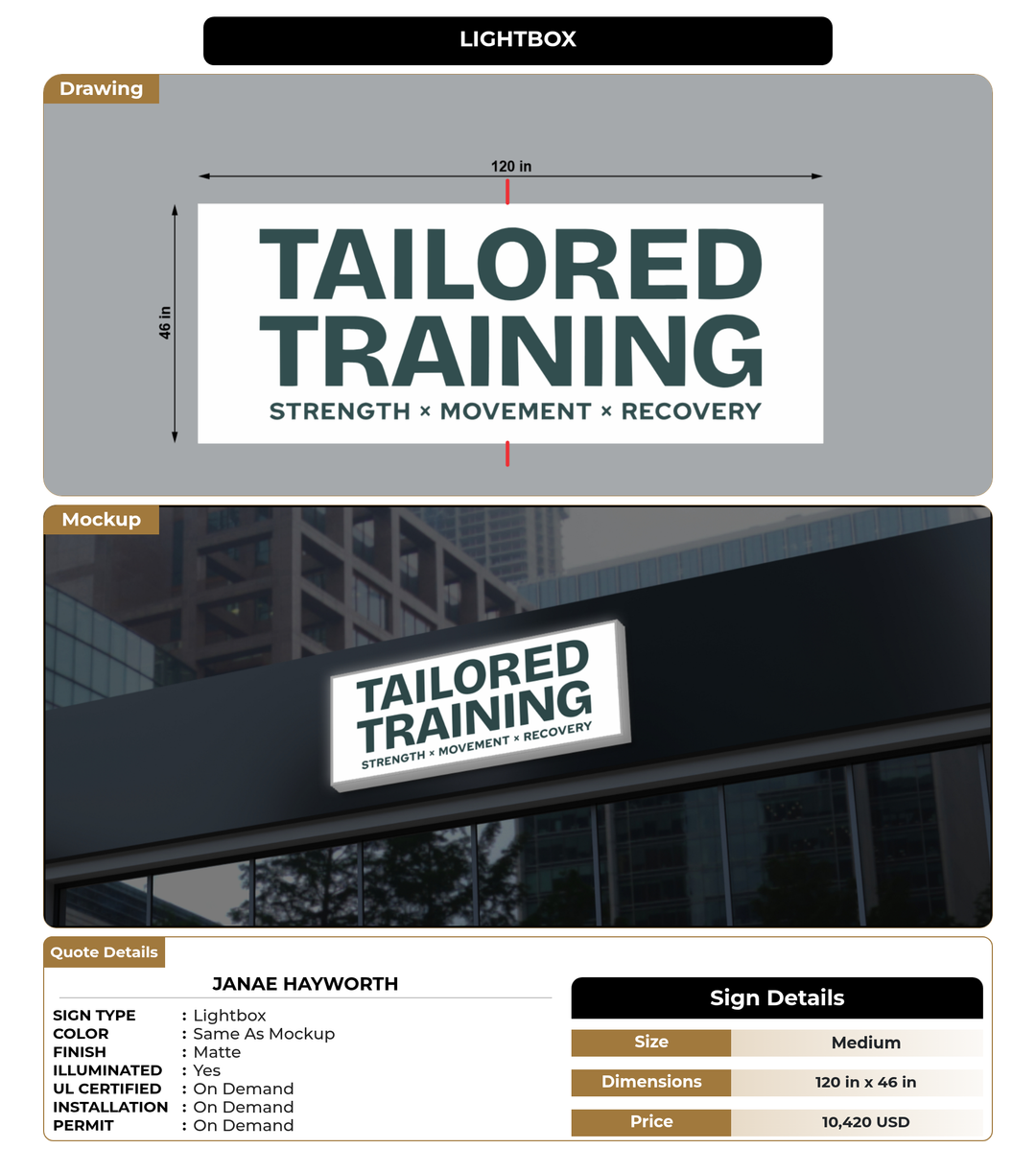 CUSTOM MOCKUP SIGN FOR Janae Hayworth