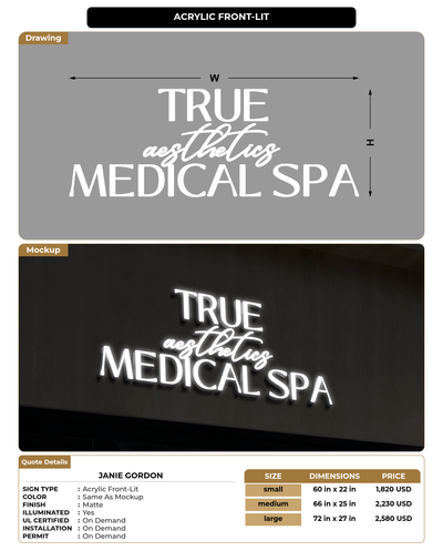CUSTOM MOCKUP SIGN FOR Janie Gordon