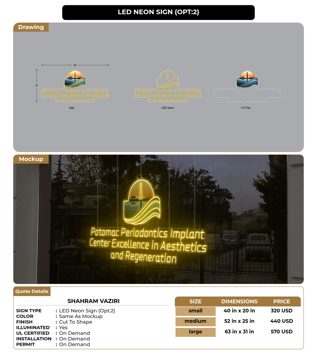 CUSTOM MOCKUP SIGN FOR shahram vaziri