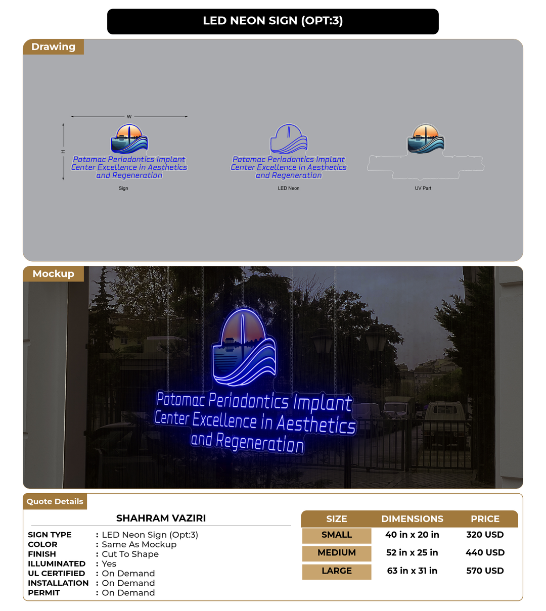 CUSTOM MOCKUP SIGN FOR shahram vaziri