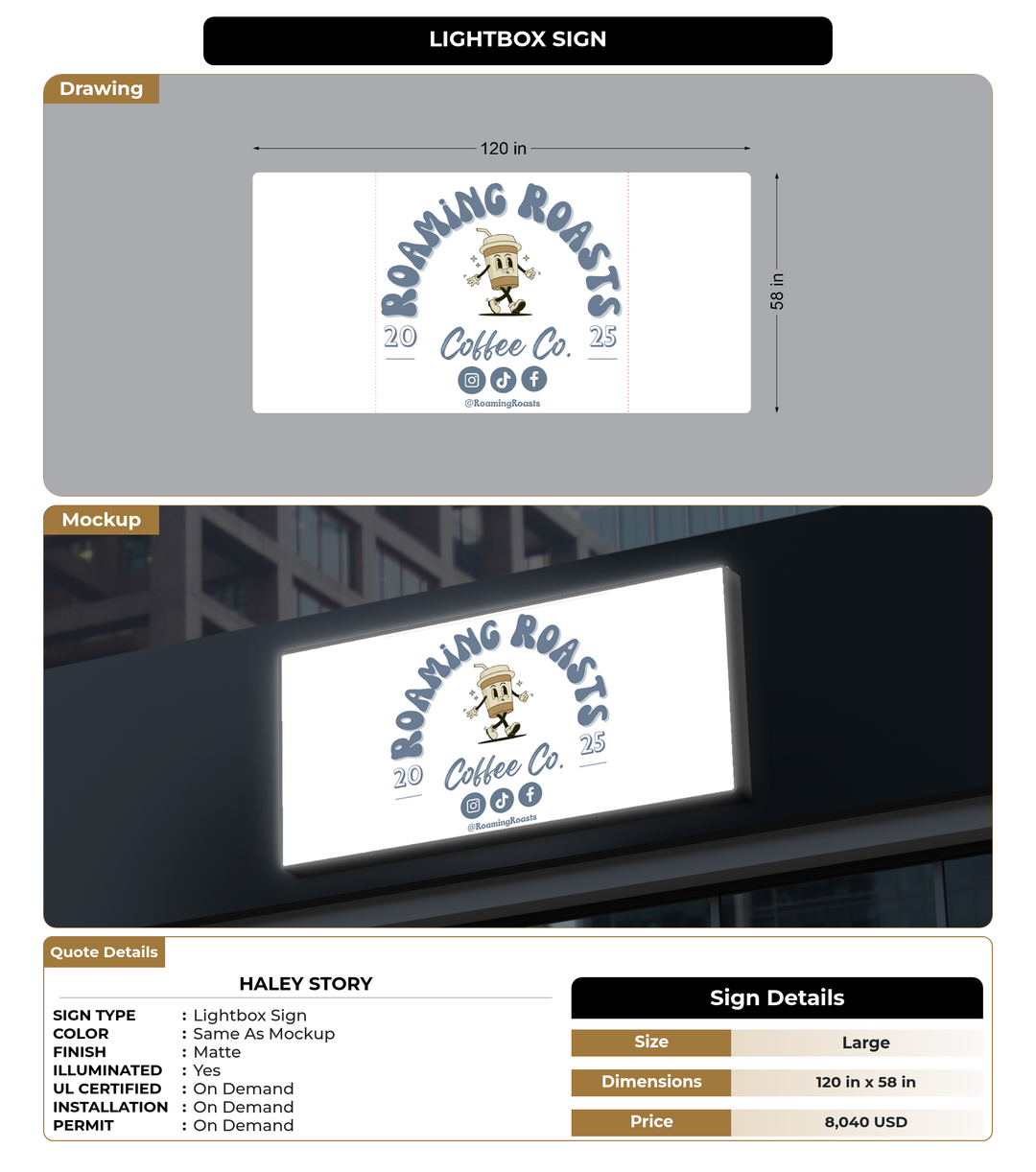 CUSTOM MOCKUP SIGN FOR Haley  Story