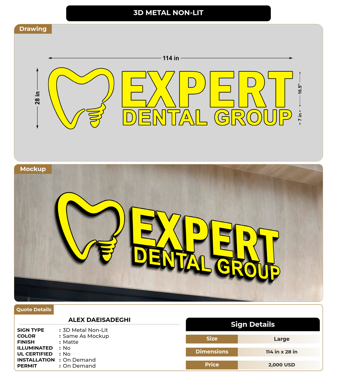 CUSTOM MOCKUP SIGN FOR Alex Daeisadeghi