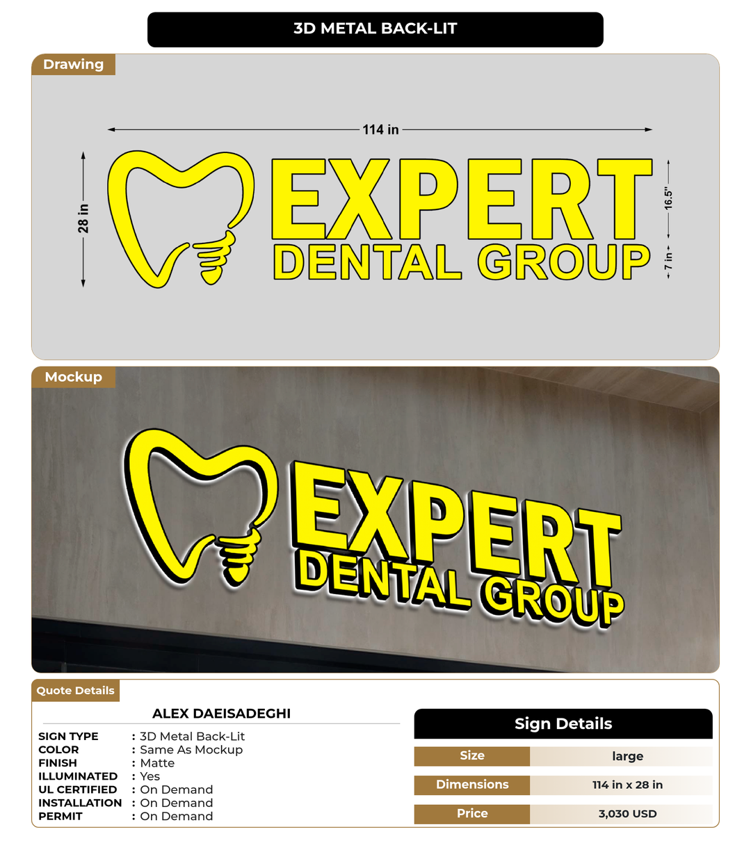 CUSTOM MOCKUP SIGN FOR Alex Daeisadeghi