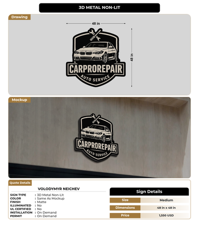 CUSTOM MOCKUP SIGN FOR Volodymyr Neichev