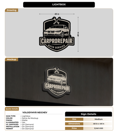 CUSTOM MOCKUP SIGN FOR Volodymyr Neichev