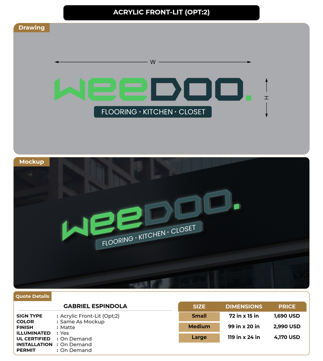CUSTOM MOCKUP SIGN FOR Gabriel Espindola