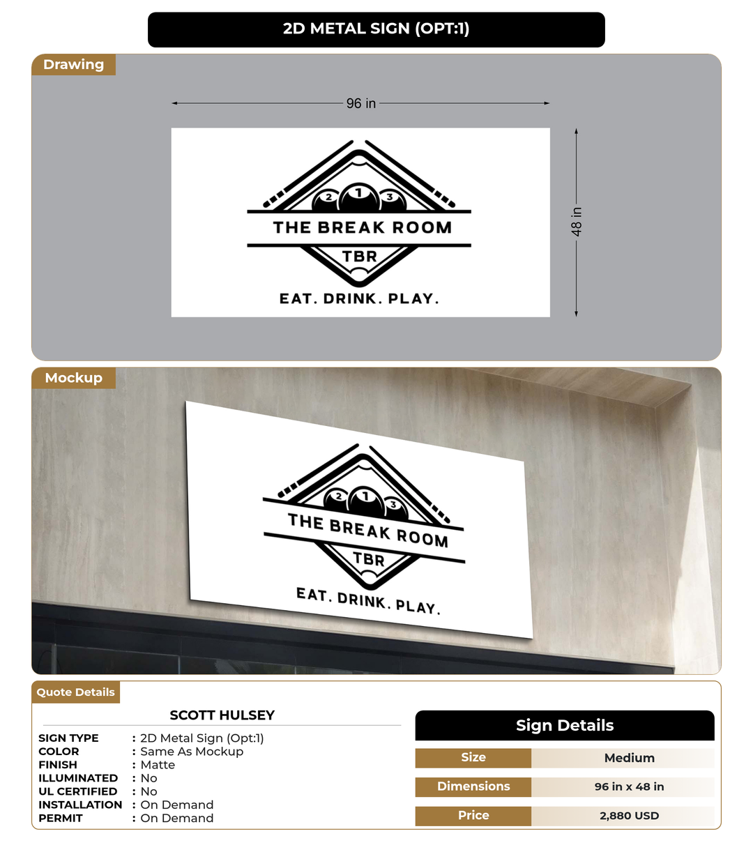 CUSTOM MOCKUP SIGN FOR Scott Hulsey