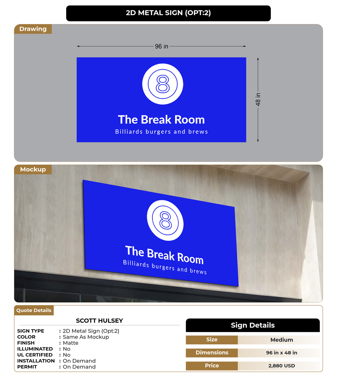 CUSTOM MOCKUP SIGN FOR Scott Hulsey