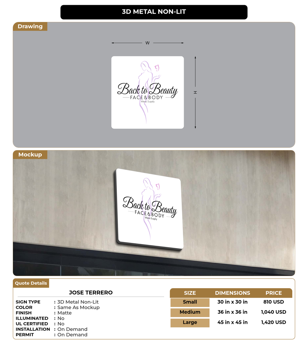 CUSTOM MOCKUP SIGN FOR Jose Terrero