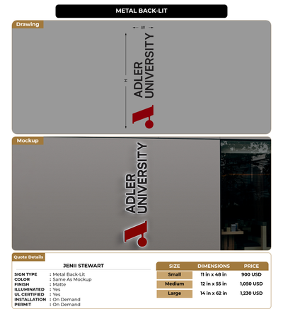 CUSTOM MOCKUP SIGN FOR Jenii Stewart