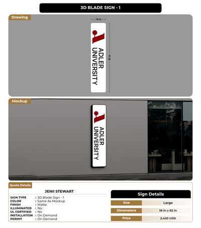 CUSTOM MOCKUP SIGN FOR Jenii Stewart