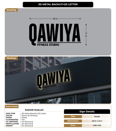 CUSTOM MOCKUP SIGN FOR Rasmir Muslah