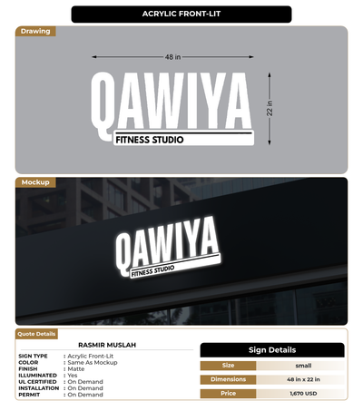 CUSTOM MOCKUP SIGN FOR Rasmir Muslah