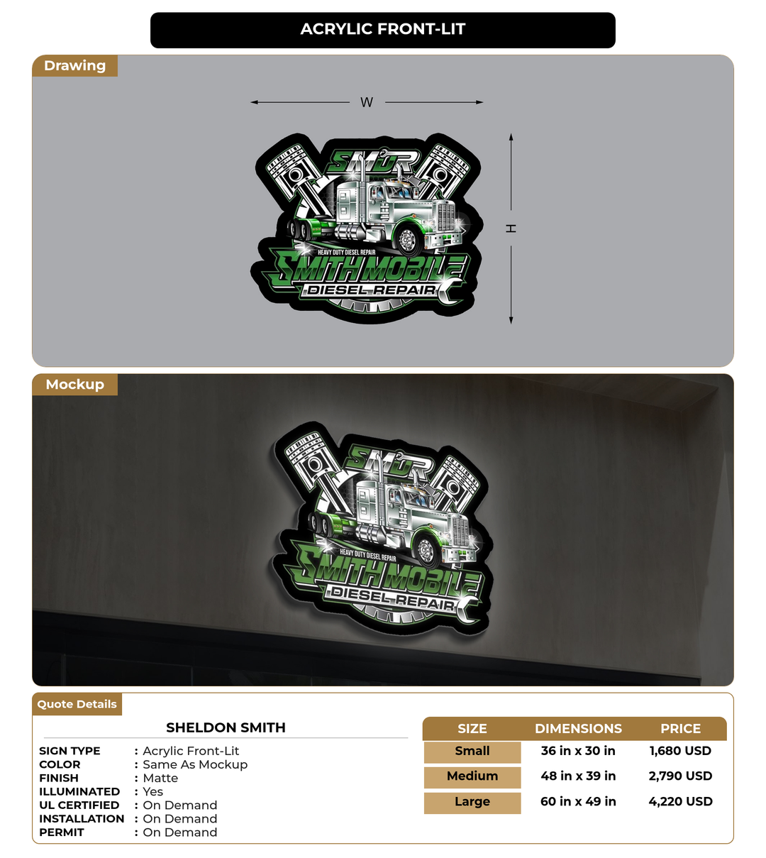 CUSTOM MOCKUP SIGN FOR Sheldon Smith