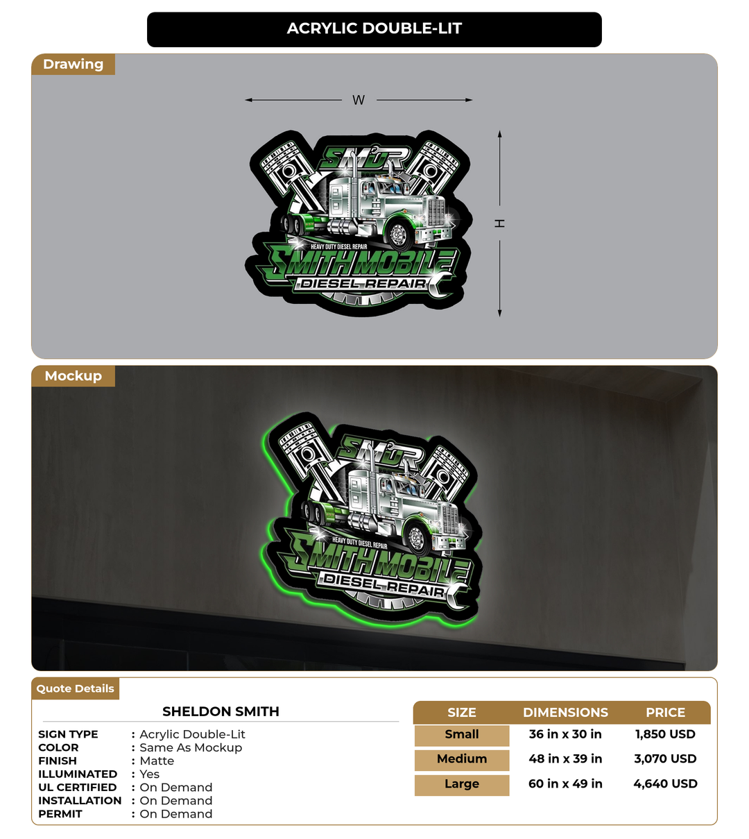 CUSTOM MOCKUP SIGN FOR Sheldon Smith