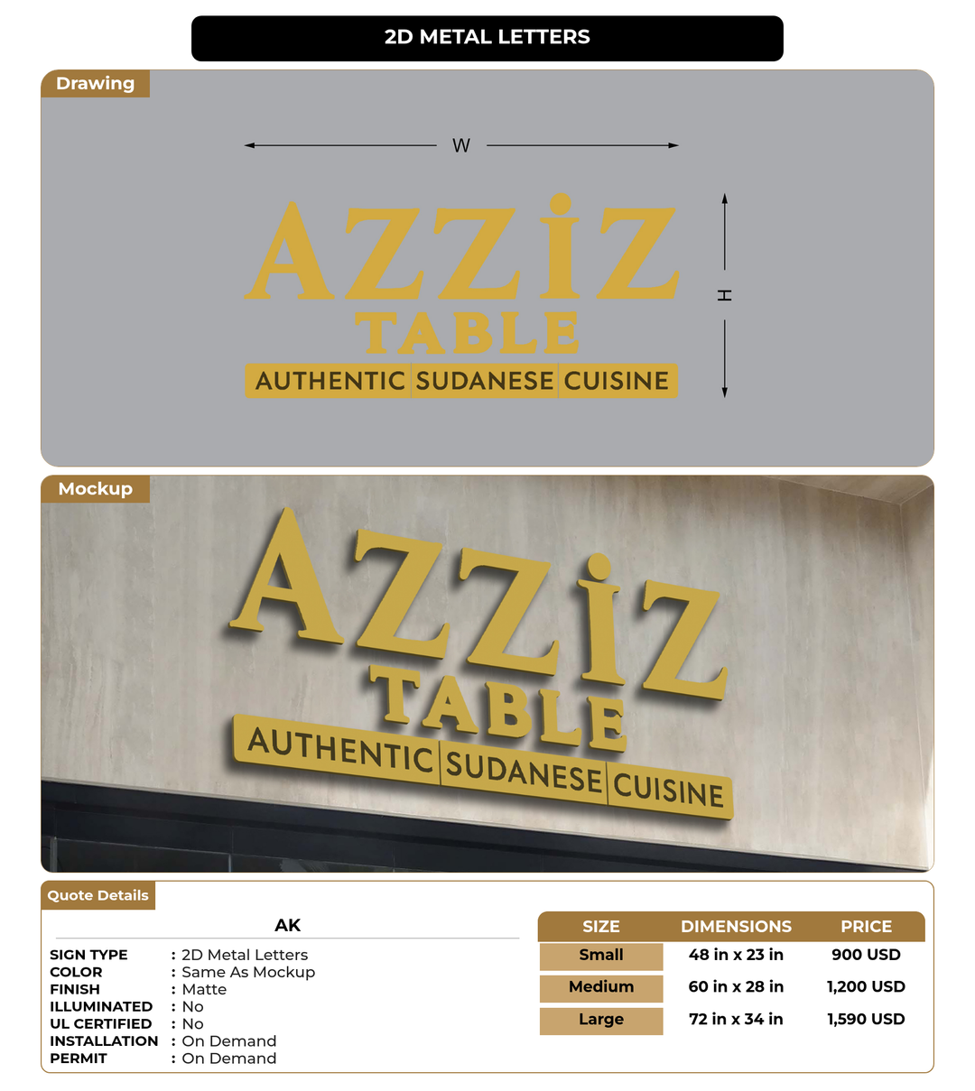 CUSTOM MOCKUP SIGN FOR AK