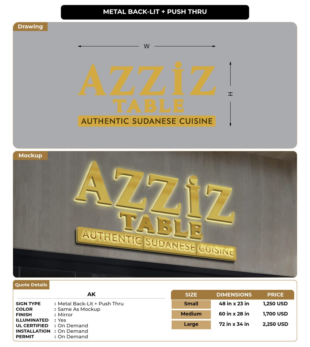 CUSTOM MOCKUP SIGN FOR AK