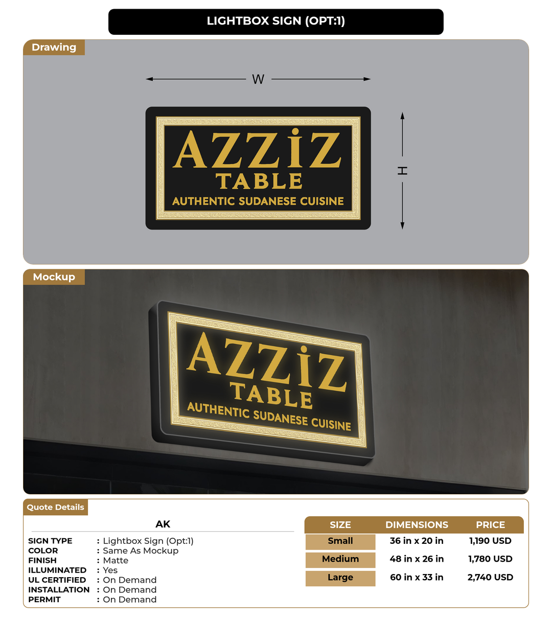 CUSTOM MOCKUP SIGN FOR AK