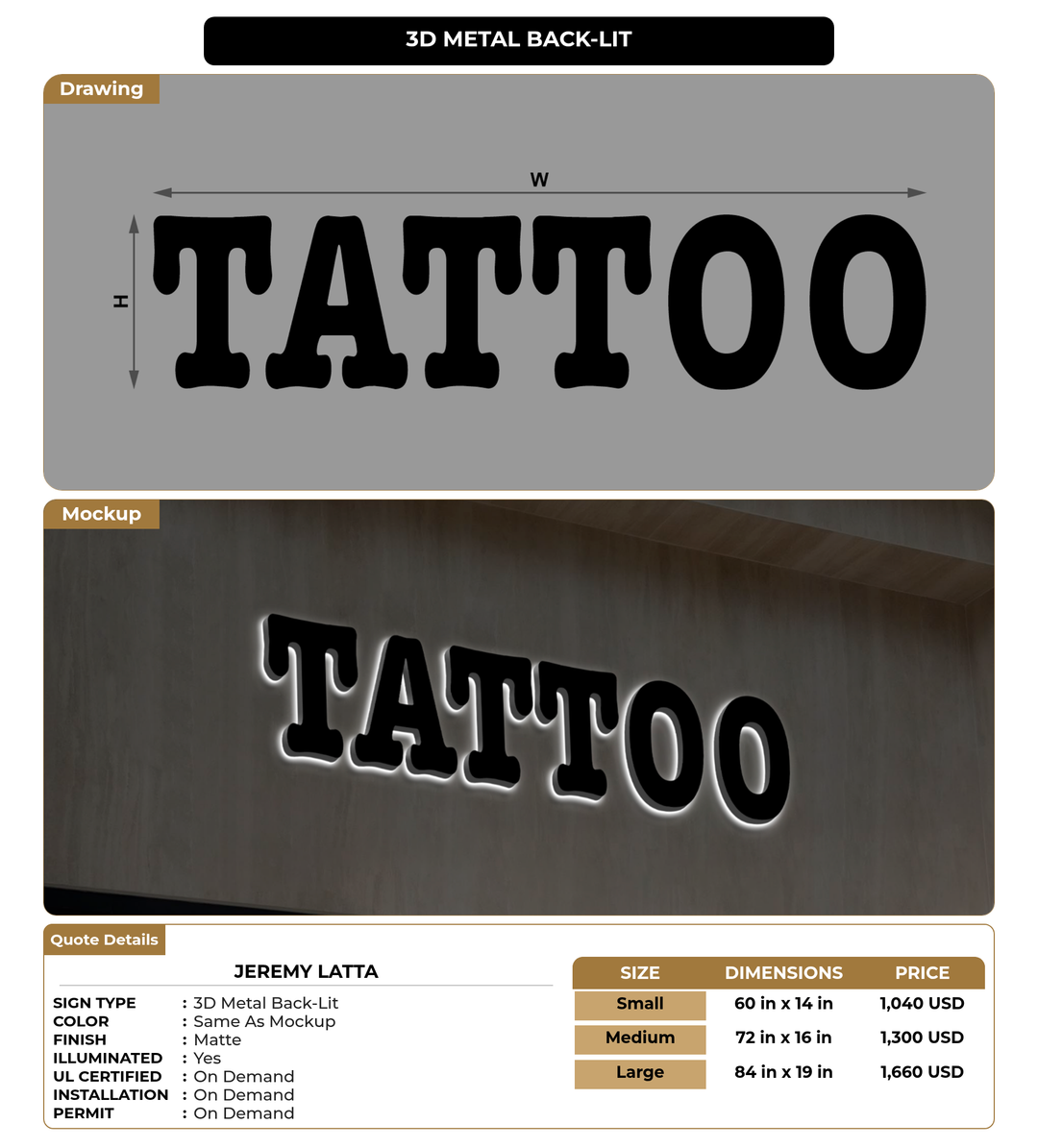 CUSTOM MOCKUP SIGN FOR Jeremy Latta
