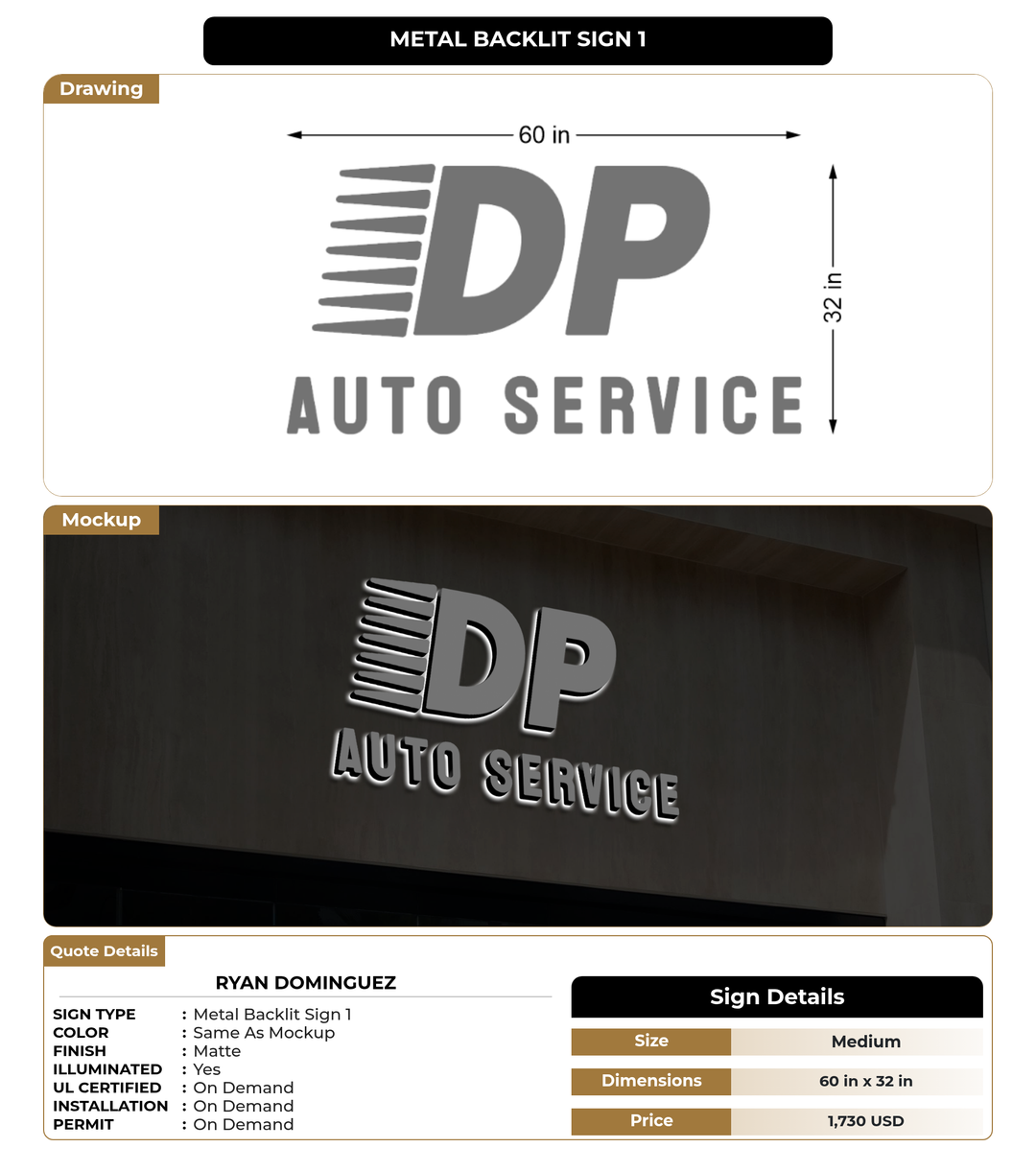CUSTOM MOCKUP SIGN FOR Ryan Dominguez
