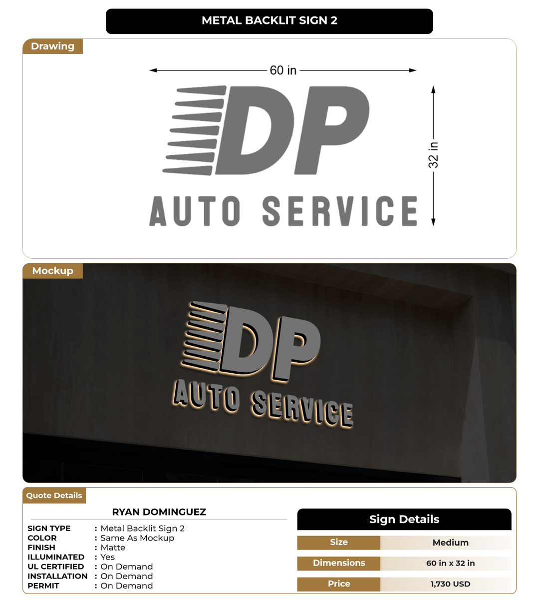 CUSTOM MOCKUP SIGN FOR Ryan Dominguez