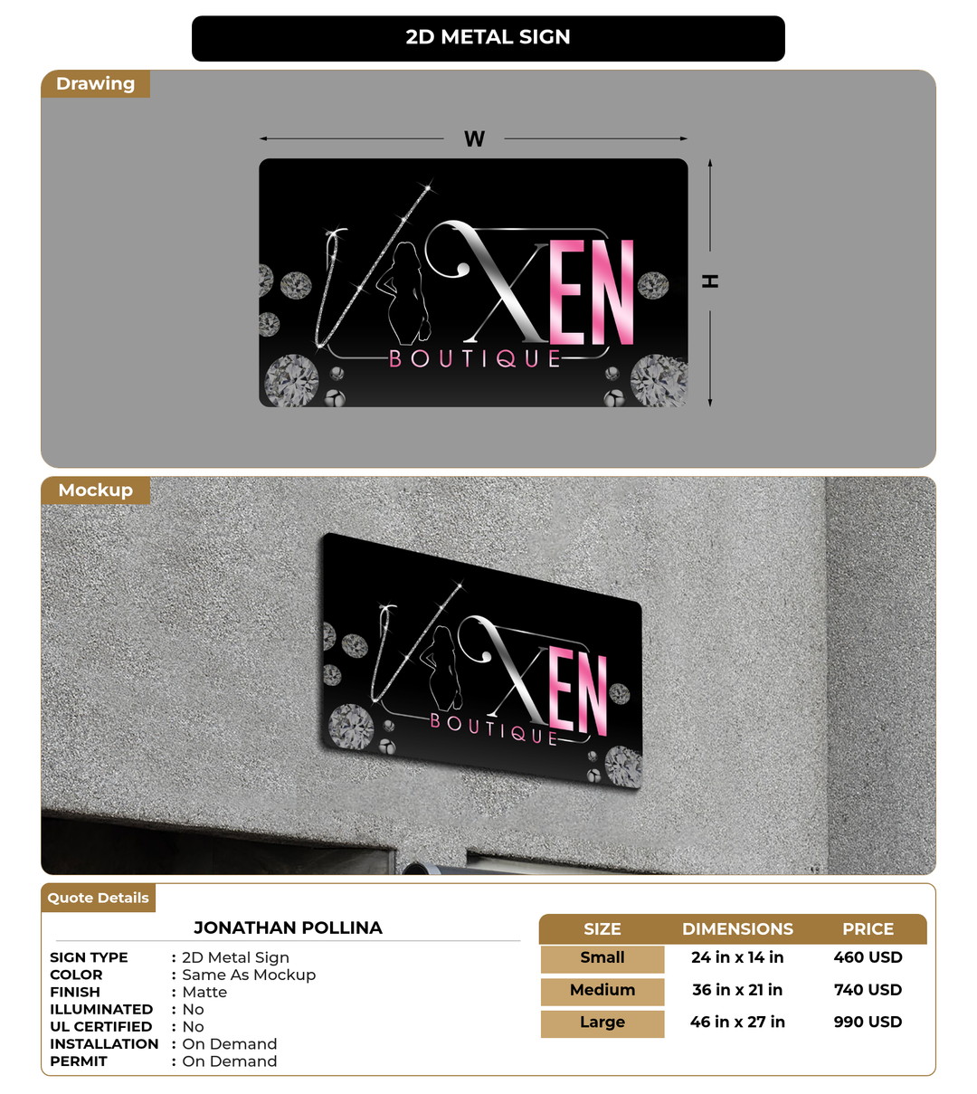 CUSTOM MOCKUP SIGN FOR Jonathan Pollina