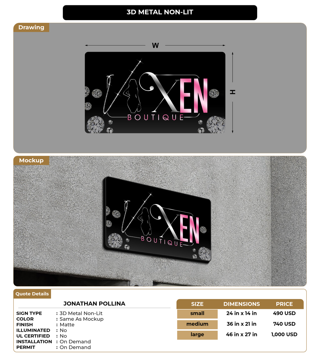 CUSTOM MOCKUP SIGN FOR Jonathan Pollina