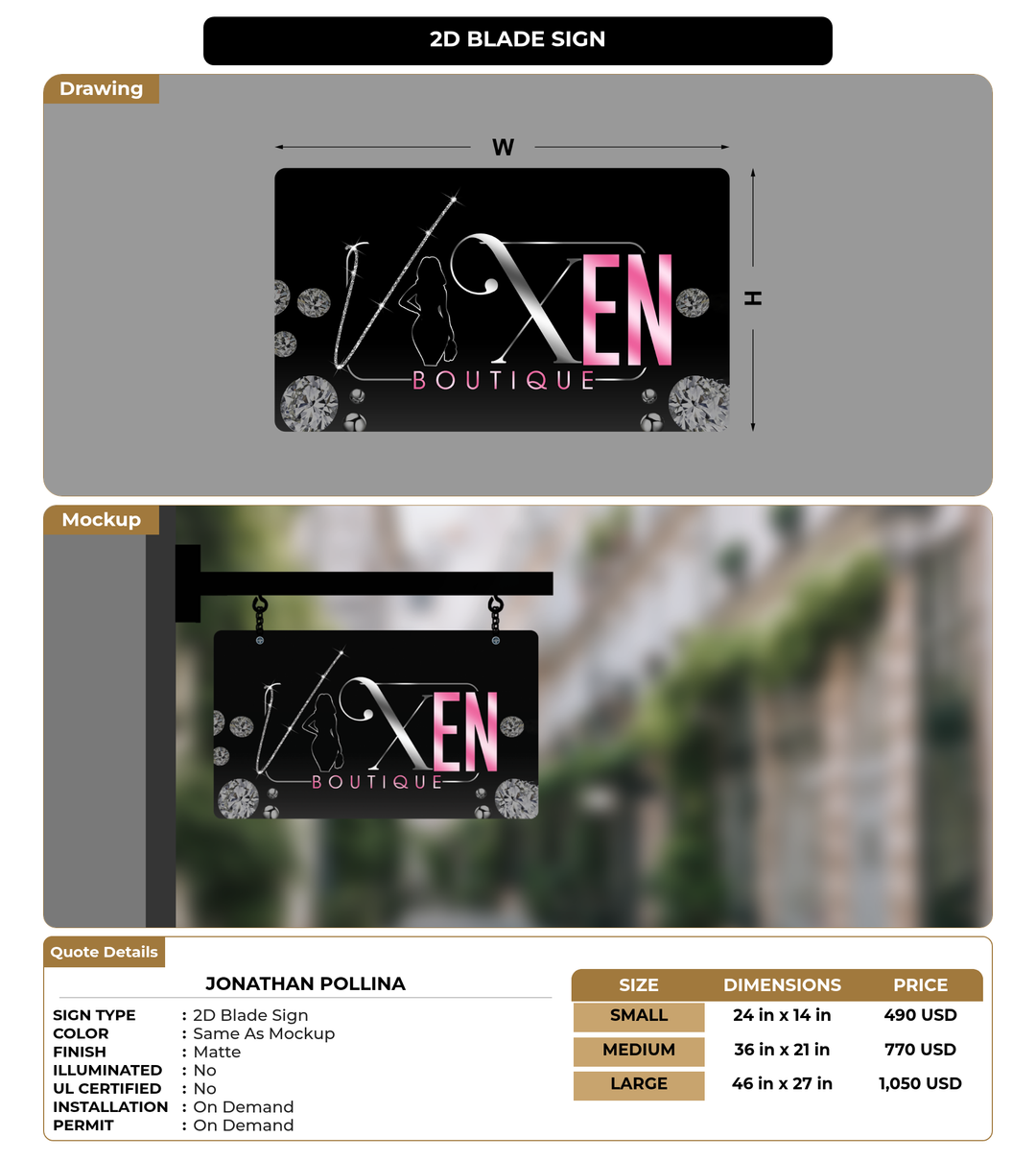 CUSTOM MOCKUP SIGN FOR Jonathan Pollina