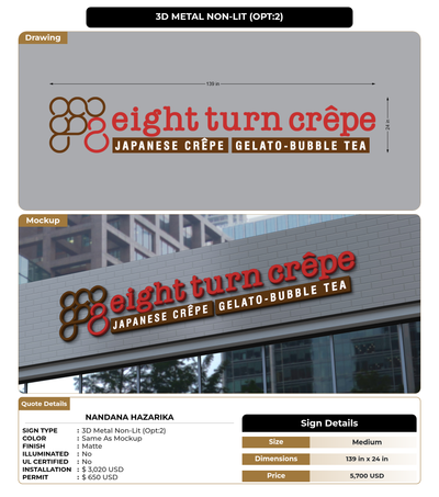 CUSTOM MOCKUP SIGN FOR Nandana Hazarika