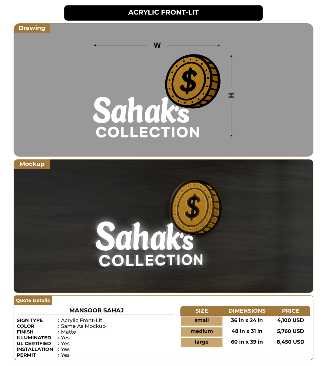 CUSTOM MOCKUP SIGN FOR Mansoor Sahaj