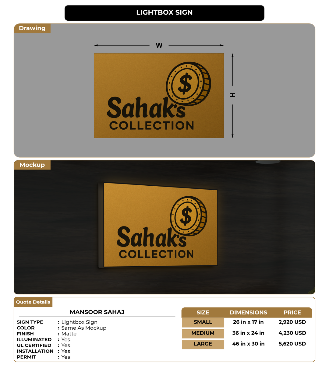 CUSTOM MOCKUP SIGN FOR Mansoor Sahaj