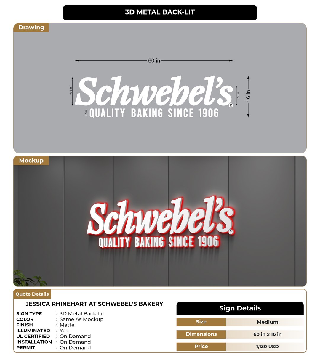 CUSTOM MOCKUP SIGN FOR Jessica Rhinehart at Schwebel&