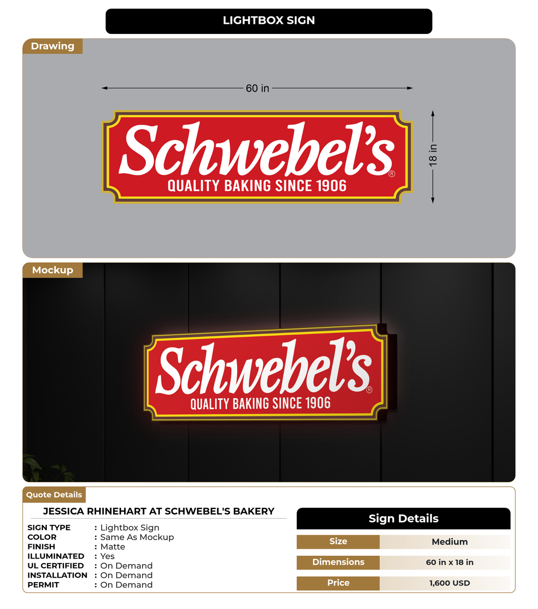 CUSTOM MOCKUP SIGN FOR Jessica Rhinehart at Schwebel&
