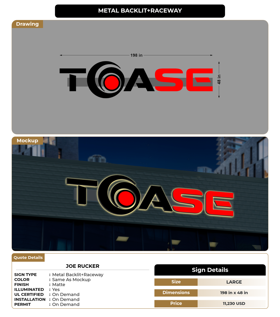 CUSTOM MOCKUP SIGN FOR Joe Rucker