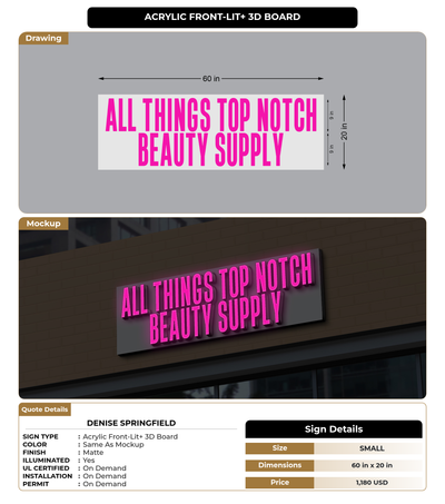 50% PAYMENT LINK FOR Denise Springfield