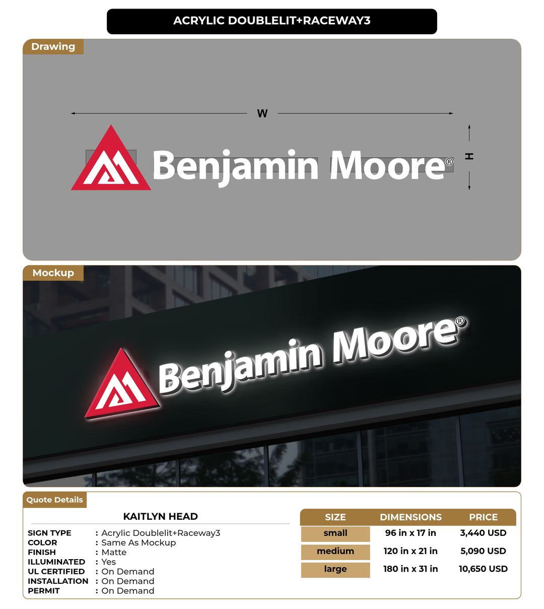 CUSTOM MOCKUP SIGN FOR Kaitlyn Head