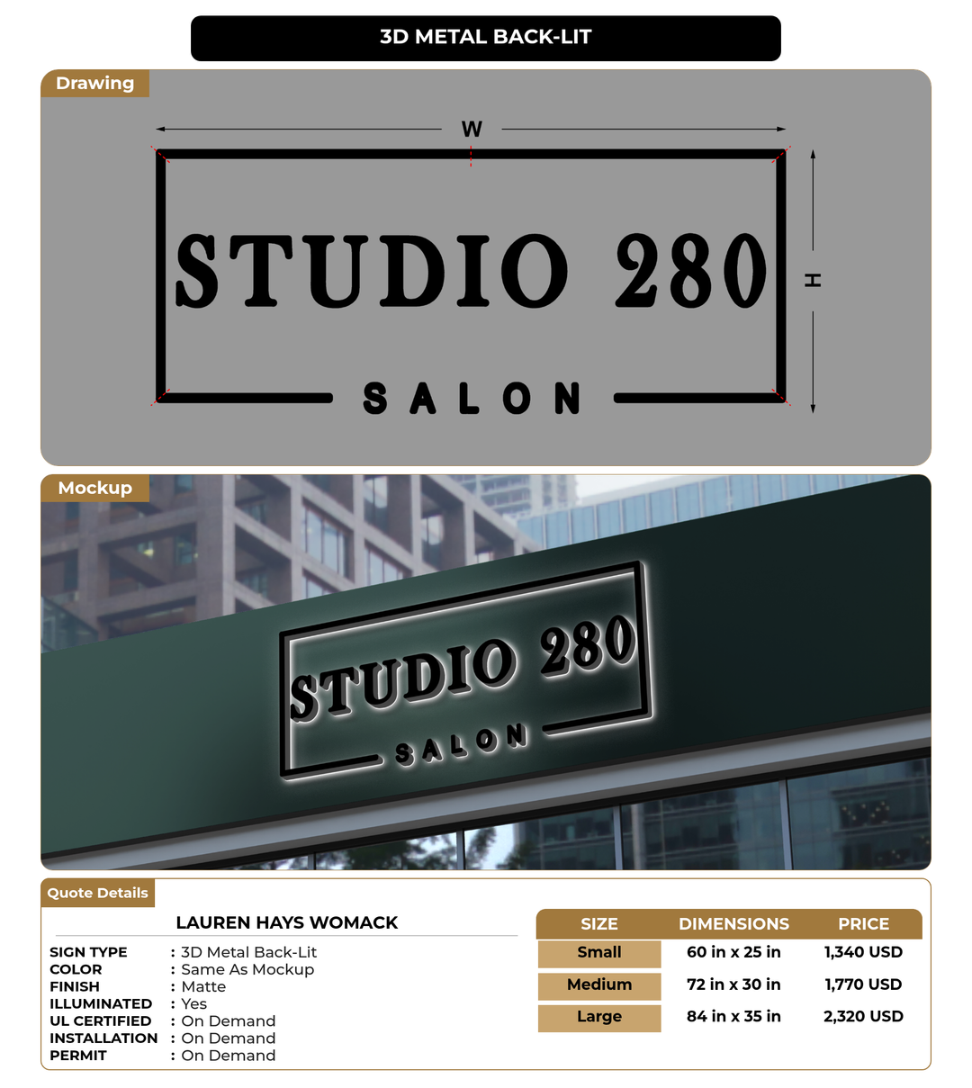 CUSTOM MOCKUP SIGN FOR Lauren Hays Womack
