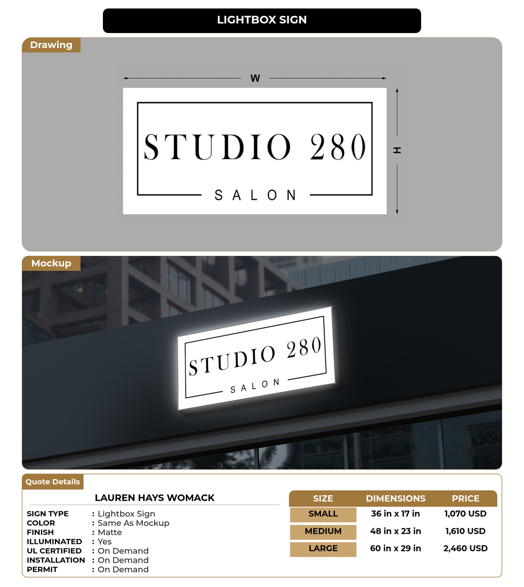 CUSTOM MOCKUP SIGN FOR Lauren Hays Womack