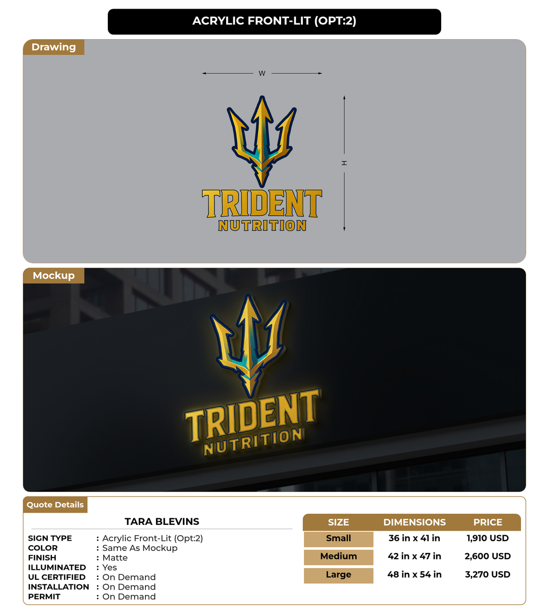 CUSTOM MOCKUP SIGN FOR Tara Blevins