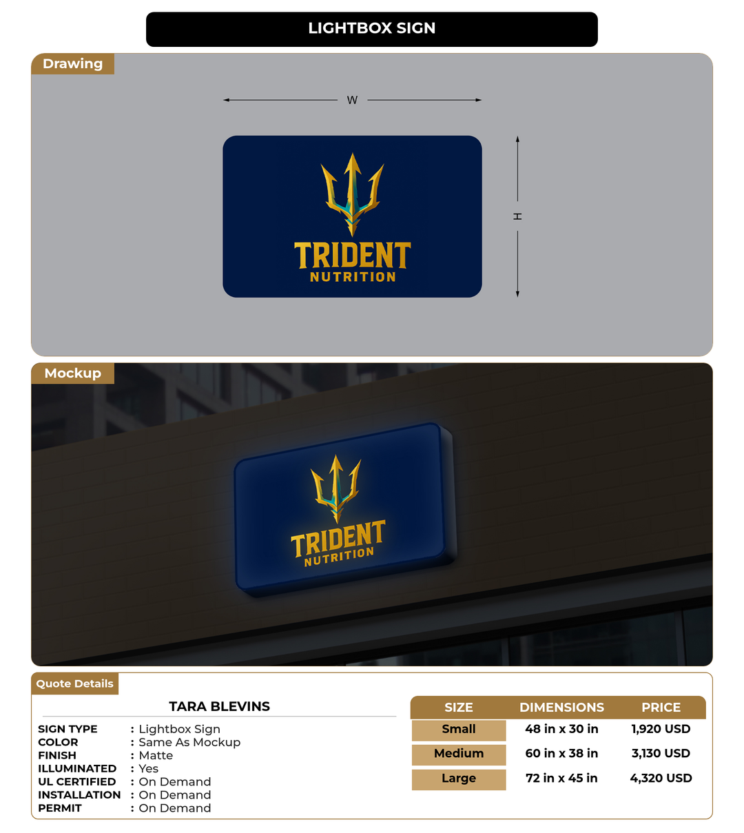 CUSTOM MOCKUP SIGN FOR Tara Blevins