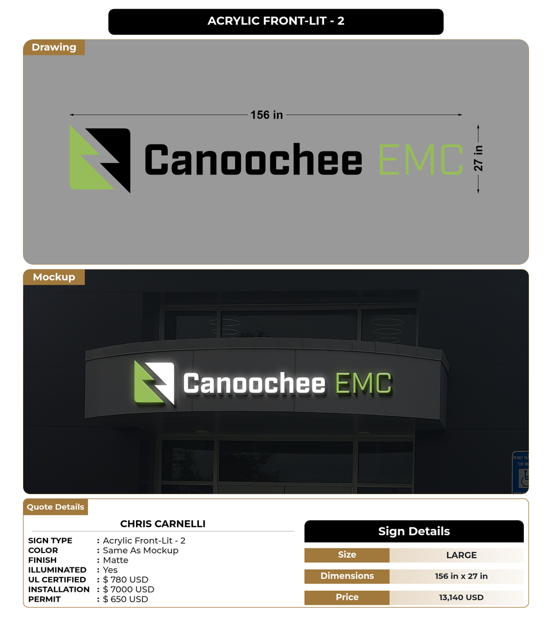 CUSTOM MOCKUP SIGN FOR chris carnelli