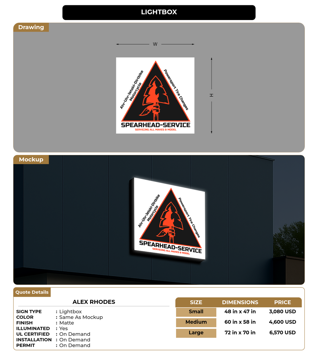 CUSTOM MOCKUP SIGN FOR Alex Rhodes