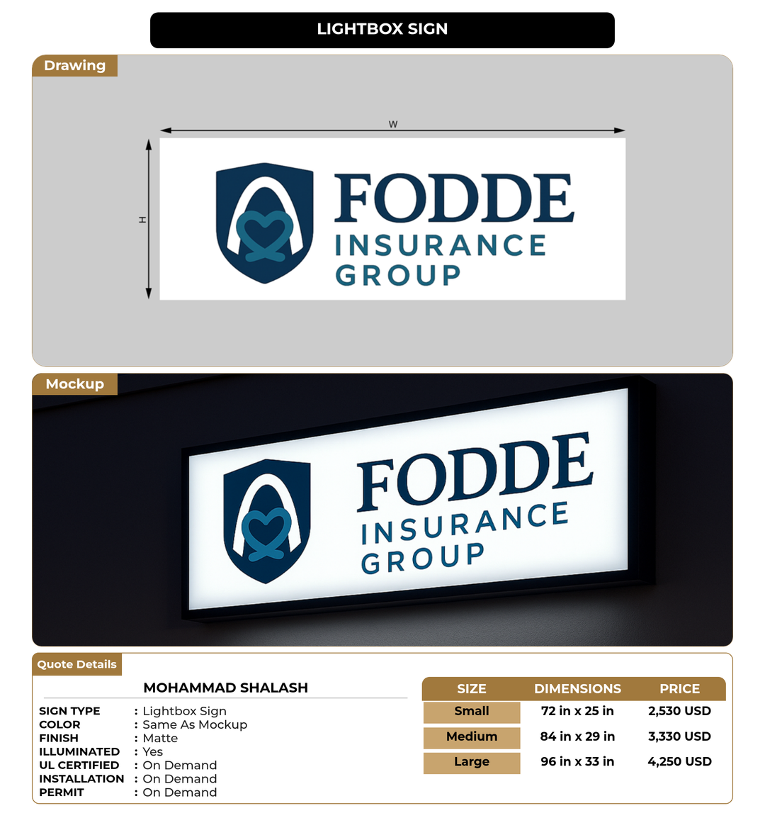 CUSTOM MOCKUP SIGN FOR Mohammad Shalash