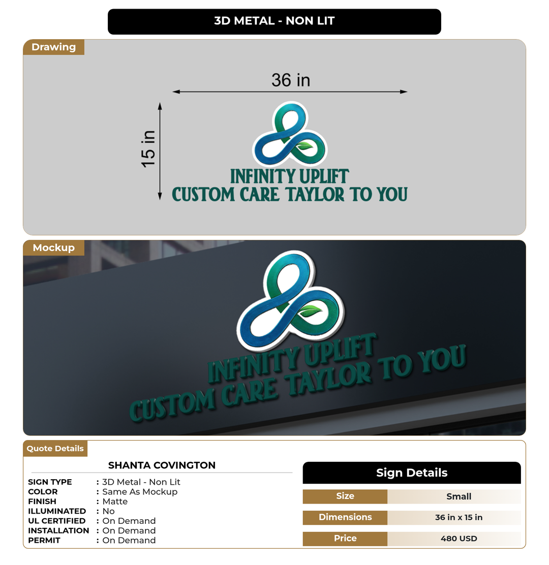 CUSTOM MOCKUP SIGN FOR Shanta Covington