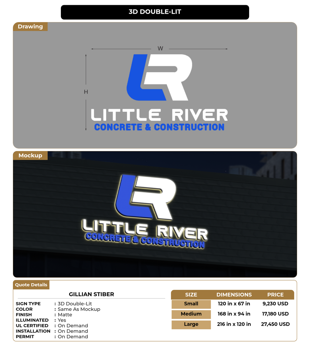 CUSTOM MOCKUP SIGN FOR Gillian  Stiber