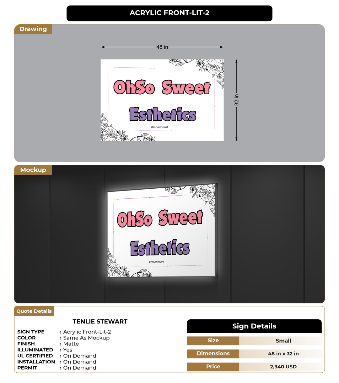 CUSTOM MOCKUP SIGN FOR tenlie stewart