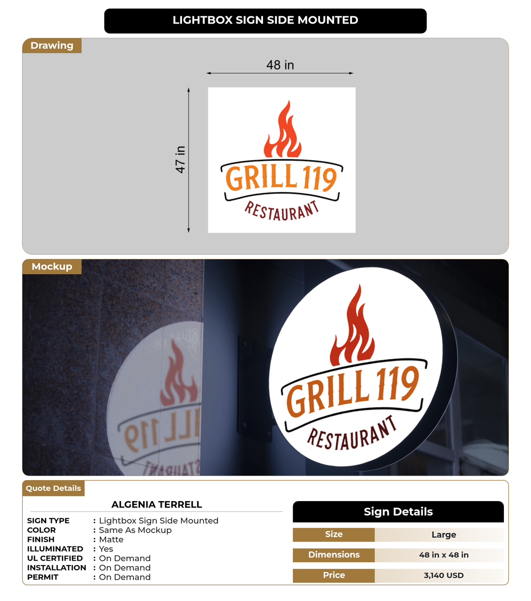 CUSTOM MOCKUP SIGN FOR Algenia Terrell