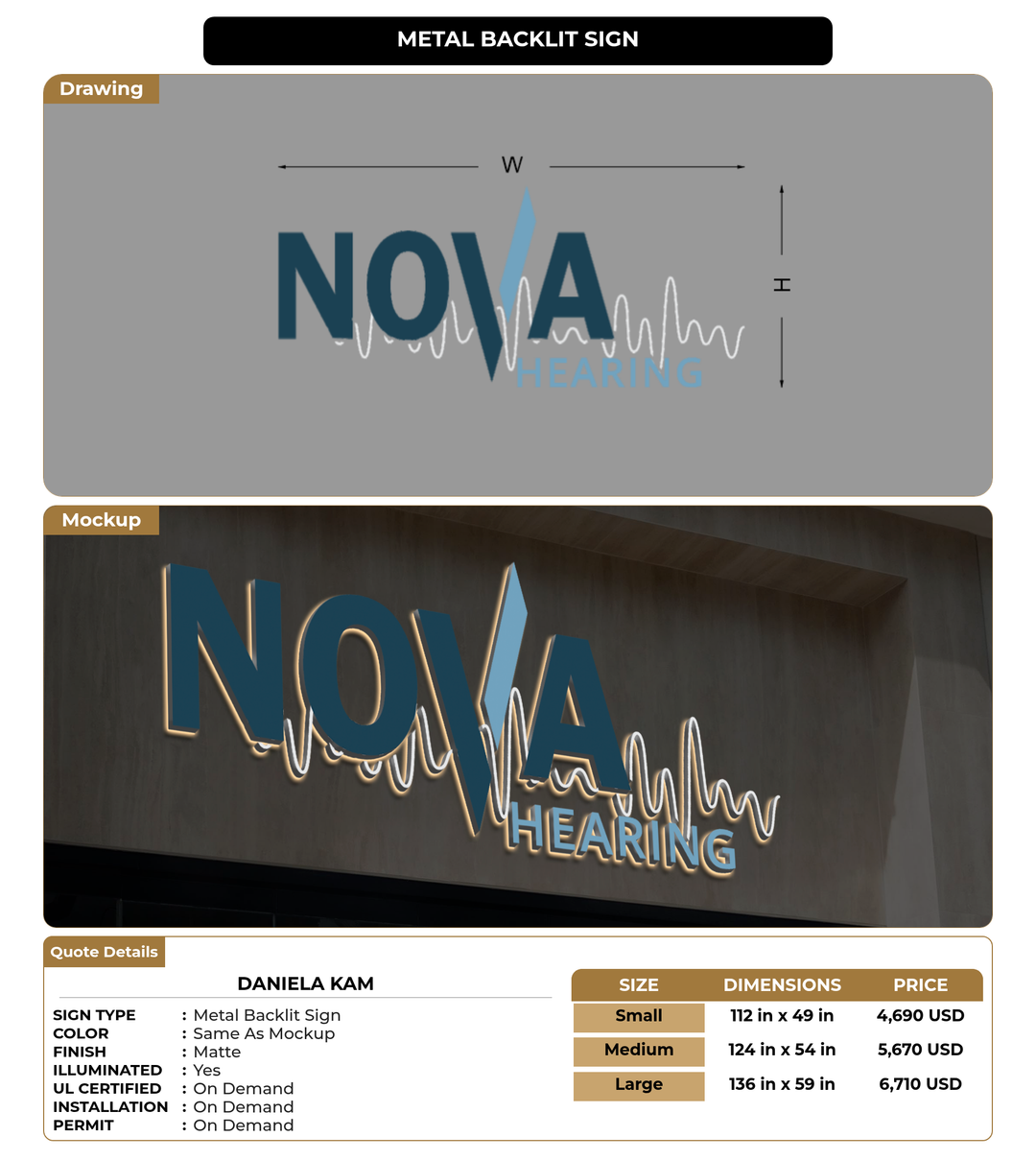 CUSTOM MOCKUP SIGN FOR Daniela Kam