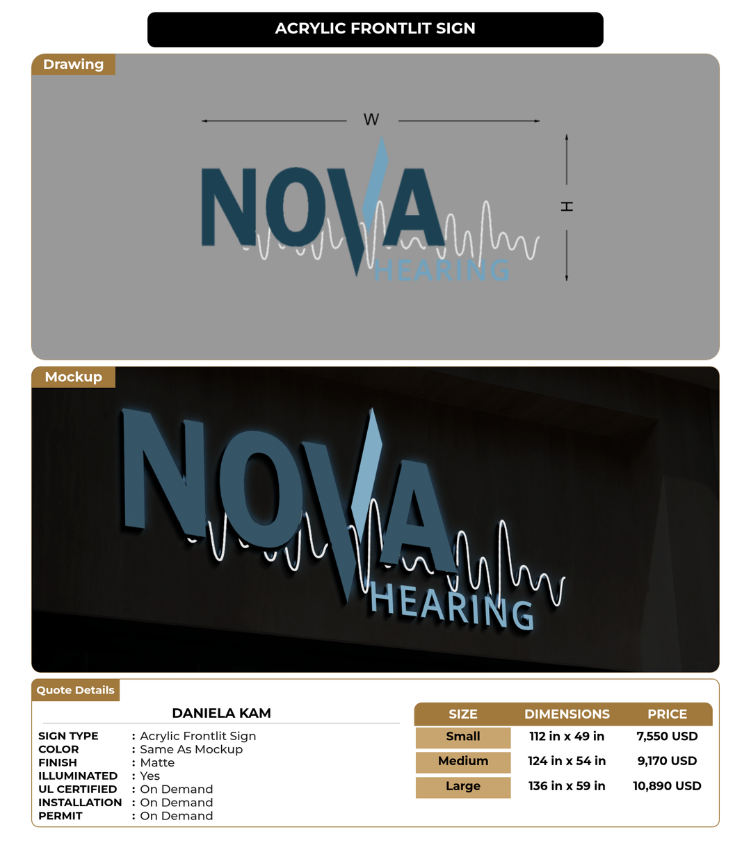 CUSTOM MOCKUP SIGN FOR Daniela Kam